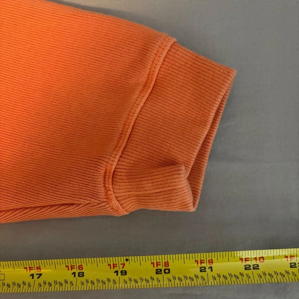 Tommy Bahama Relax Mens‎ Orange 1/4 Zip Pullover Cotton Sweatshirt 73-TR241 L